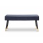 Ξύλινο Ταμπουρέ 101 x 42 x 45 cm Χρώματος Μπλε Lifa-Living 8719743325937