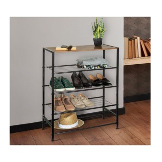 Μεταλλική Παπουτσοθήκη με 4 Ράφια Elize 63 x 30 x 80 cm Idomya 30087305