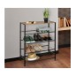 Μεταλλική Παπουτσοθήκη με 4 Ράφια Elize 63 x 30 x 80 cm Idomya 30087305