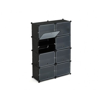 Πλαστική Παπουτσοθήκη με 8 Ράφια 83 x 32 x 122 cm Idomya 30012306