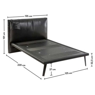 Παιδικό κρεβάτι ημίδιπλο DM-1302 USB CHARGING (1.20Χ2.00)