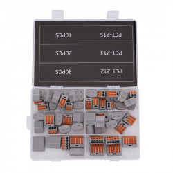 Σετ Κλέμμες Καλωδίων με Κλιπς 60 τμχ Kraft&Dele KD-10496