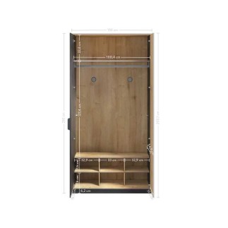 Παιδική ντουλάπα BL-1001 (1.06 x 2.10 x 61) cm