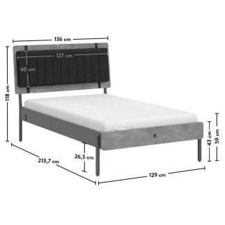 Παιδικό κρεβάτι ημίδιπλο SG-1302 USB CHARGING (1.20X2.00)