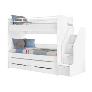Παιδική κουκέτα WHITE STUDIO 2 (0.90Χ2.00)