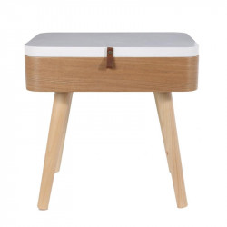 Ξύλινο Κομοδίνο με Αποθηκευτικό Χώρο 40 x 30.5 x 54 cm Home Deco Factory HD6199