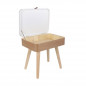 Ξύλινο Κομοδίνο με Αποθηκευτικό Χώρο 40 x 30.5 x 54 cm Home Deco Factory HD6199 Ξύλινο Κομοδίνο με Αποθηκευτικό Χώρο 40 x 30.5 x 54 cm Home Deco Factory HD6199