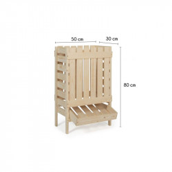 Ξύλινο Έπιπλο Αποθήκευσης για Πατάτες 80 x 30 x 50 cm Idomya 30012225