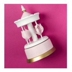Παιδικό Ξύλινο Μουσικό Καρουζέλ Home Deco Kids HD2377