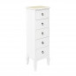 Ξύλινη Συρταριέρα με 5 Συρτάρια 34 x 30 x 100 cm Home Deco Factory HD68221