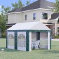 Σκηνή Outsunny Garden Party για έως 12 άτομα με διπλή είσοδο, μανταλάκια και σχοινιά, 400x295x285 cm 84C-371V00GN