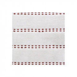 Βαμβακερό Χαλάκι Μπάνιου με Pompom 75 x 50 x 1 cm Χρώματος Κεραμιδί 5Five Simply Smart 174631E