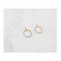 Σκουλαρίκια Alevine Jewellery Eloise με Κρύσταλλα Ζιργκόν Χρώματος Χρυσό 8720195389965