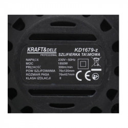 Ταινιολειαντήρας 1850 W 76 x 457 mm Kraft&Dele KD-1679-Z