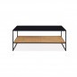 Μεταλλικό Τραπέζι Σαλονιού με 1 Ράφι 113 x 60 x 45 cm Lagos Idomya 30088586