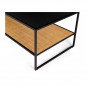 Μεταλλικό Τραπέζι Σαλονιού με 1 Ράφι 113 x 60 x 45 cm Lagos Idomya 30088586
