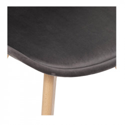 Σετ Καρέκλες Τραπεζαρίας Βελούδινες 48 x 55 x 81 cm 4 τμχ Baya Atmosphera 184910A