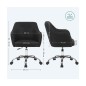 Καρέκλα Γραφείου 65 x 69 x 83-93 cm Χρώματος Μαύρο Songmics OBG019B01