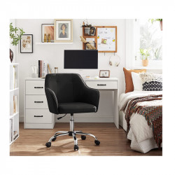 Καρέκλα Γραφείου 65 x 69 x 83-93 cm Χρώματος Μαύρο Songmics OBG019B01