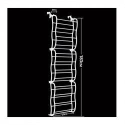 Κρεμαστή Παπουτσοθήκη Πόρτας 36 Θέσεων 50 x 20 x 183 cm Bakaji 02816540