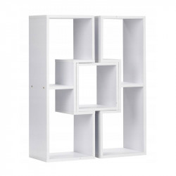 Πολυμορφική Ξύλινη Ραφιέρα 63 x 24.5 x 80 cm ModernHome WYJ-072