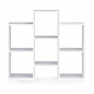 Ξύλινη Βιβλιοθήκη με 6 Ράφια 85 x 22 x 76 cm ModernHome WYJ-212