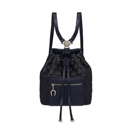 Γυναικεία Τσάντα Πλάτης Χρώματος Μαύρο - Navy Beverly Hills 711 657BHP0814