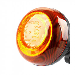 Βιδωτός Ελαστικός LED Φάρος W21pl R65 R10 18LED 12 / 24V IP56 AMiO 02921