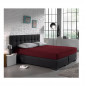 King Size Σεντόνι Jersey με Λάστιχο 190 x 200 x 30 cm Χρώματος Μπορντό Dreamhouse 8717703801453