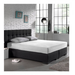 Μονό Σεντόνι Dubbel Jersey με Λάστιχο 80 x 220 x 30 cm Χρώματος Λευκό Dreamhouse 8717703801583