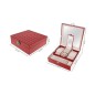 Κοσμηματοθήκη - Μπιζουτιέρα 25.5 x 25.5 x 9 cm Χρώματος Κόκκινο SPM 8891