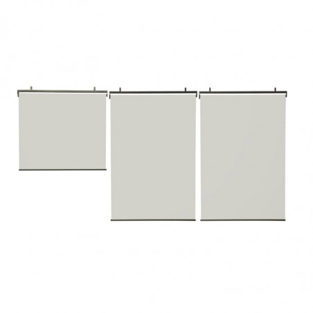 Σετ Ρόλερ Ολικής Συσκότισης Blackout 120 x 225 cm 3 τμχ Χρώματος Εκρού Inkazen 30060161