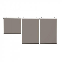 Σετ Ρόλερ Ολικής Συσκότισης Blackout 120 x 225 cm 3 τμχ Χρώματος Taupe Inkazen 30060163
