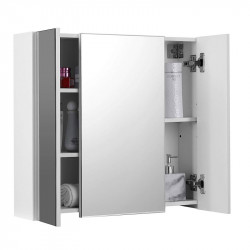 Καθρέπτης Μπάνιου με Ντουλάπι 60 x 15 x 55 cm VASAGLE BBK22WT