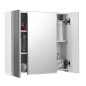 Καθρέπτης Μπάνιου με Ντουλάπι 60 x 15 x 55 cm VASAGLE BBK22WT