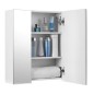 Καθρέπτης Μπάνιου με Ντουλάπι 60 x 15 x 55 cm VASAGLE BBK22WT