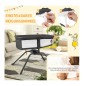 Πτυσσόμενο Λίκνο Μωρού με Στρώμα 90 x 48 x 75 cm Costway BC10120GR Πτυσσόμενο Λίκνο Μωρού με Στρώμα 90 x 48 x 75 cm Costway BC10120GR