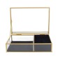 Γυάλινη Κοσμηματοθήκη 23 x 16 x 8 cm Home Deco Factory HD0095
