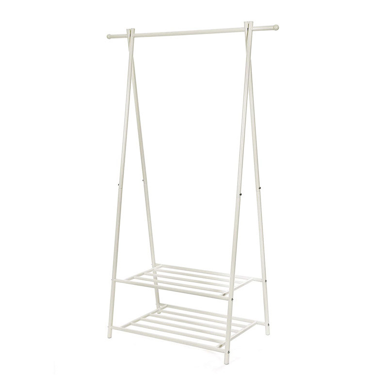 Μεταλλική Κρεμάστρα Ρούχων Δαπέδου 87.5 x 41 x 155 cm Χρώματος Λευκό Songmics HSR05W