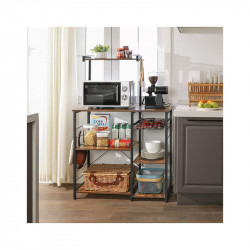 Μεταλλική Ραφιέρα Κουζίνας με 6 Ράφια 90 x 40 x 132 cm VASAGLE KKS35X
