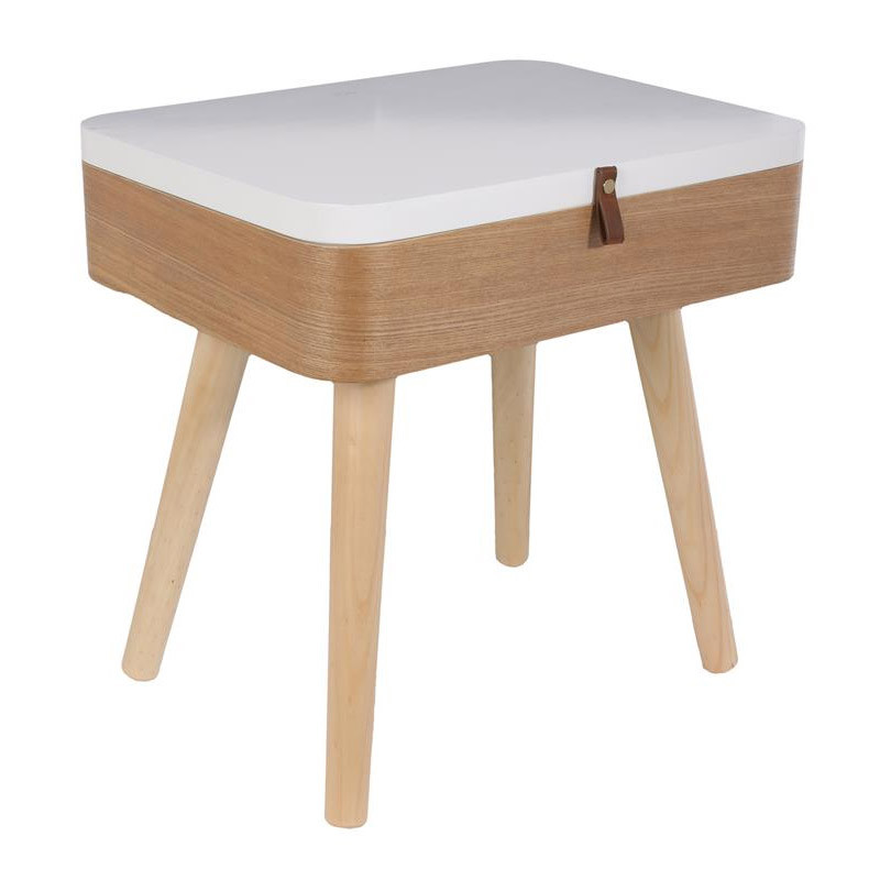 Ξύλινο Κομοδίνο με Αποθηκευτικό Χώρο 40 x 30.5 x 54 cm Home Deco Factory HD6199 Ξύλινο Κομοδίνο με Αποθηκευτικό Χώρο 40 x 30.5 x 54 cm Home Deco Factory HD6199
