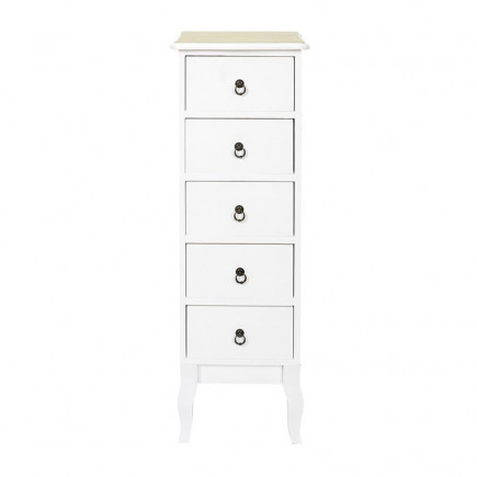 Ξύλινη Συρταριέρα με 5 Συρτάρια 34 x 30 x 100 cm Home Deco Factory HD68221