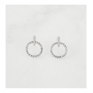 Σκουλαρίκια Alevine Jewellery Eloise με Κρύσταλλα Ζιργκόν Χρώματος Ασημί 8720195389972