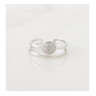 Δαχτυλίδι Alevine Jewellery Cloe με Πέτρες Ζιργκόν Χρώματος Ασημί 8720604880076