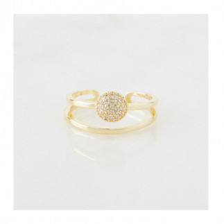 Δαχτυλίδι Alevine Jewellery Cloe με Πέτρες Ζιργκόν Χρώματος Χρυσό 8720604880069