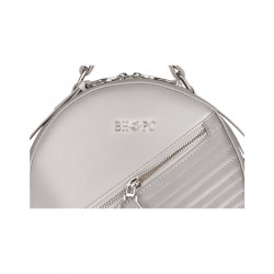 Γυναικεία Τσάντα Πλάτης Χρώματος Ασημί Beverly Hills Polo Club 406 657BHP0682
