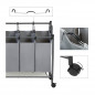 Τροχήλατο Καλάθι Απλύτων με 4 Χώρους Χρώματος Γκρι Songmics LSF005GS Τροχήλατο Καλάθι Απλύτων με 4 Χώρους Χρώματος Γκρι Songmics LSF005GS