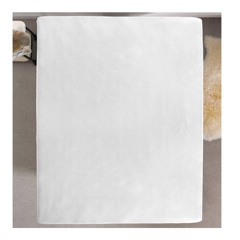 Μονό Σεντόνι Dubbel Jersey με Λάστιχο 80 x 220 x 30 cm Χρώματος Λευκό Dreamhouse 8717703801583