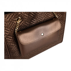 Γυναικεία Τσάντα Χειρός Χρώματος Copper Laura Ashley Relief 651LAS1724