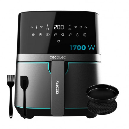 Ψηφιακή Φριτέζα Αέρος 5.5 Lt 1700 W Cecofry Full InoxBlack 5500 Pro Cecotec CEC-03318